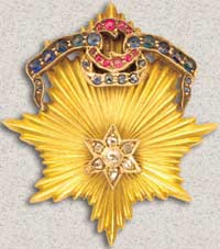 золотой знак общества Святой Ольги