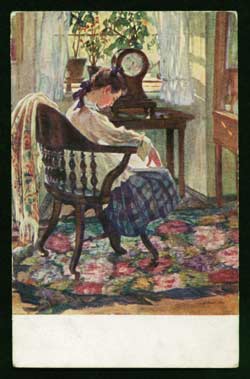 О.Деллавос-Кардовская. 'За книгой'.