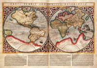 Меркатор Г. Атлас. Карта мира. 1595. Гравюра на меди