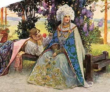 Прельститель. Островский, 1010. Ришар, 1061. ТСН, 178. Цветная автотипия.