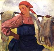 Крестьянка с коромыслом